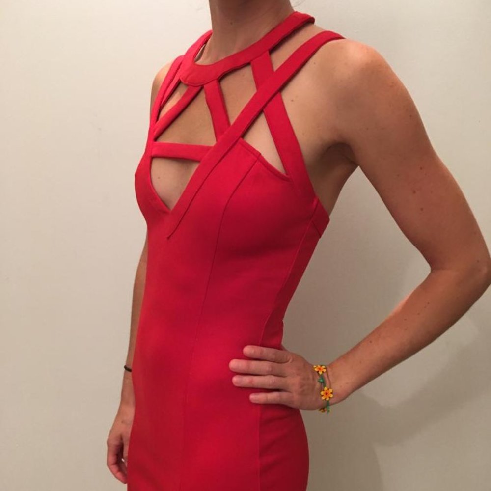 Bodycon Red Cocktail Dress